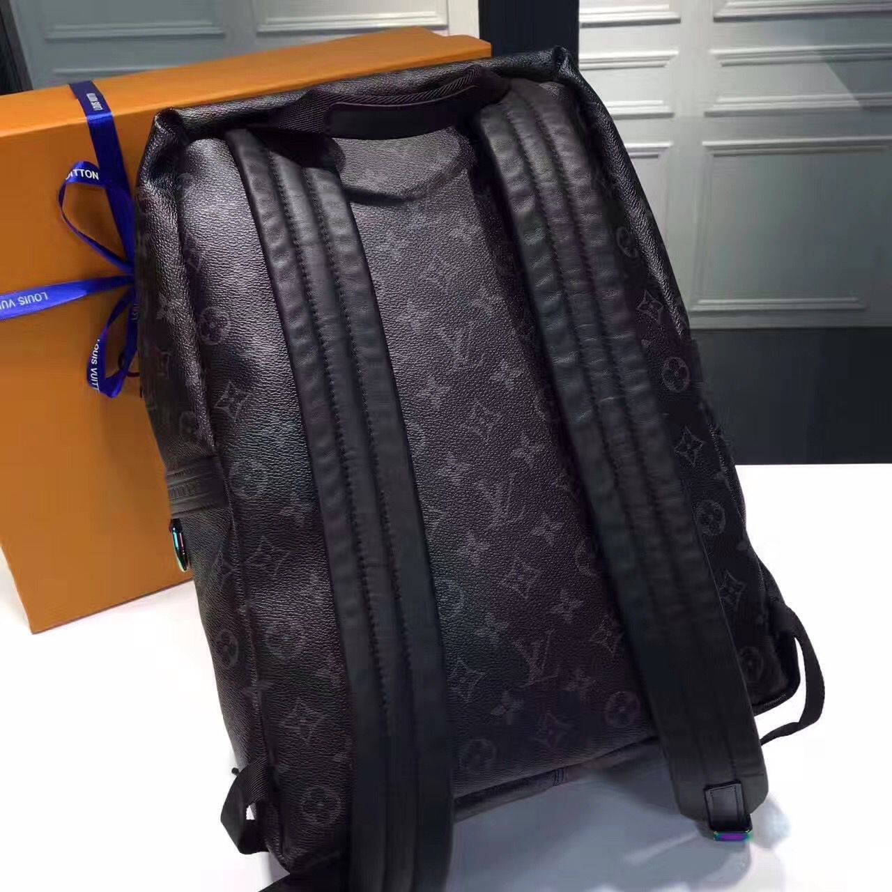 m43408 l**is V*t*n 2017 men premium monogram eclipse apollo backpack