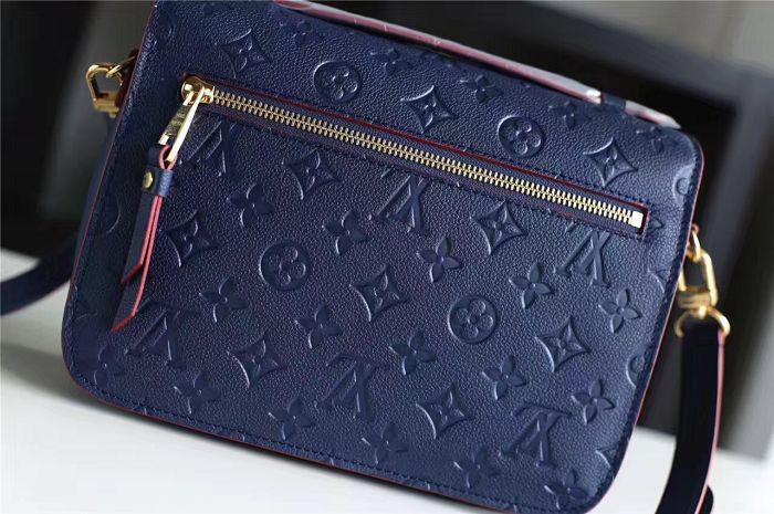 m44071 l**is V*t*n 2017 premium empreinte leather,pochette métis-blue