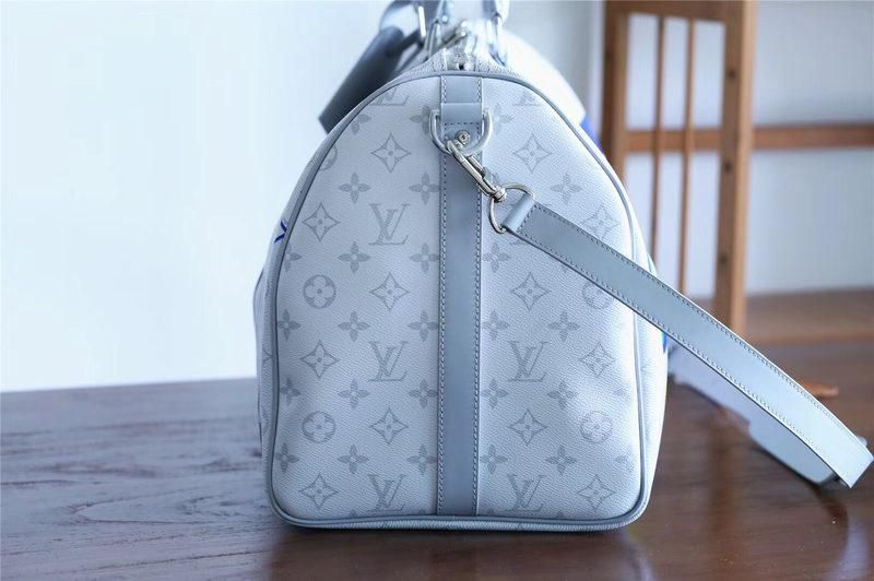 #m44643 l**is V*t*n 2019 historic monogram canvas keepall bandoulière 50-white