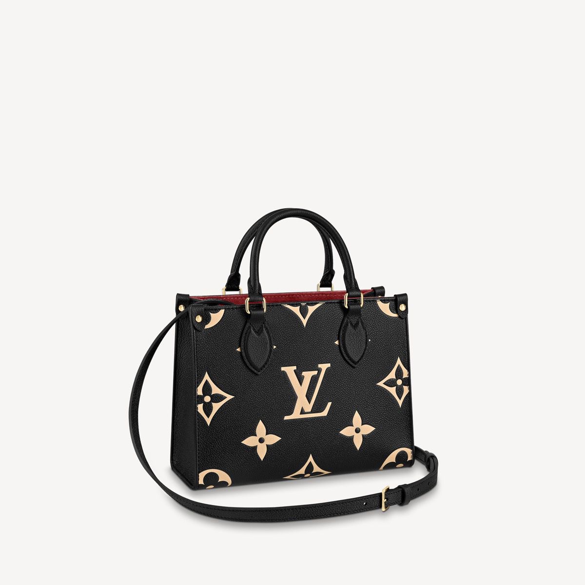 #m45659 l**is V*t*n medium bicolor monogram onthego pm-black/beige