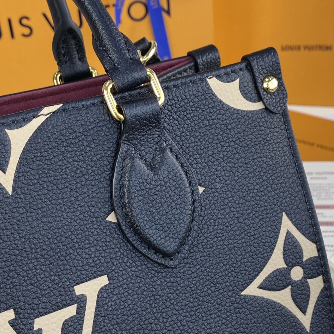 #m45659 l**is V*t*n medium bicolor monogram onthego pm-black/beige