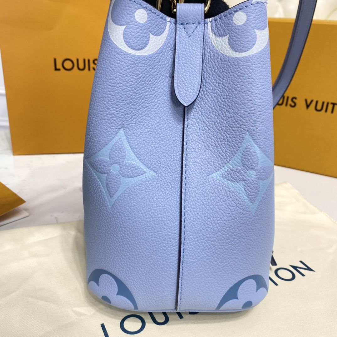 #m45709 l**is V*t*n monogram empreinte néonoé bb bucket bag-summer blue