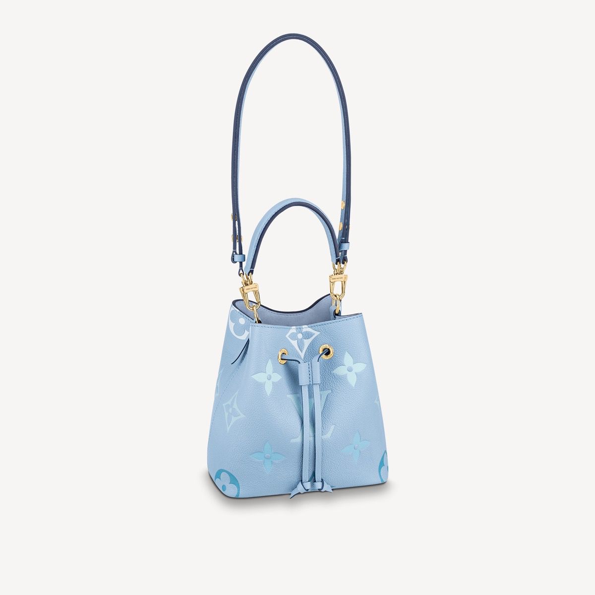 #m45709 l**is V*t*n monogram empreinte néonoé bb bucket bag-summer blue