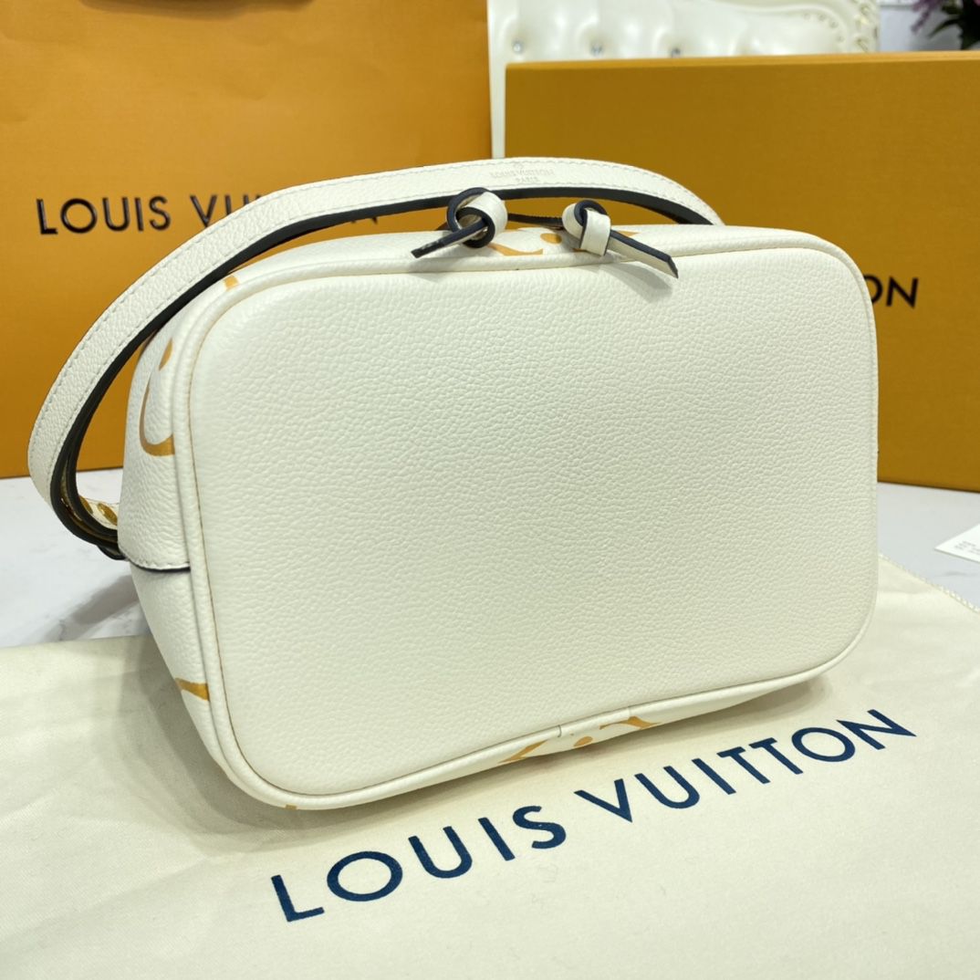 #m45716 l**is V*t*n monogram empreinte néonoé bb bucket bag-cream