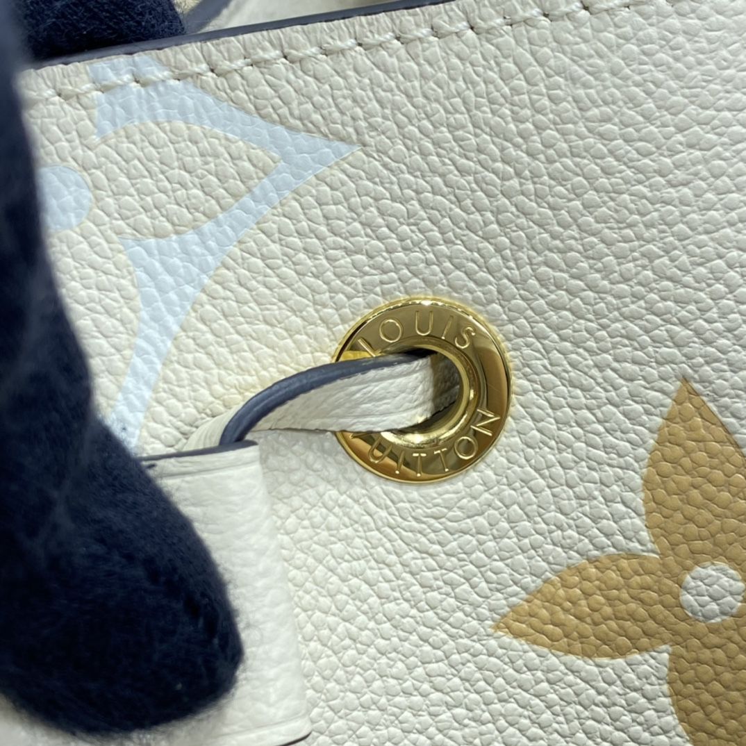 #m45716 l**is V*t*n monogram empreinte néonoé bb bucket bag-cream