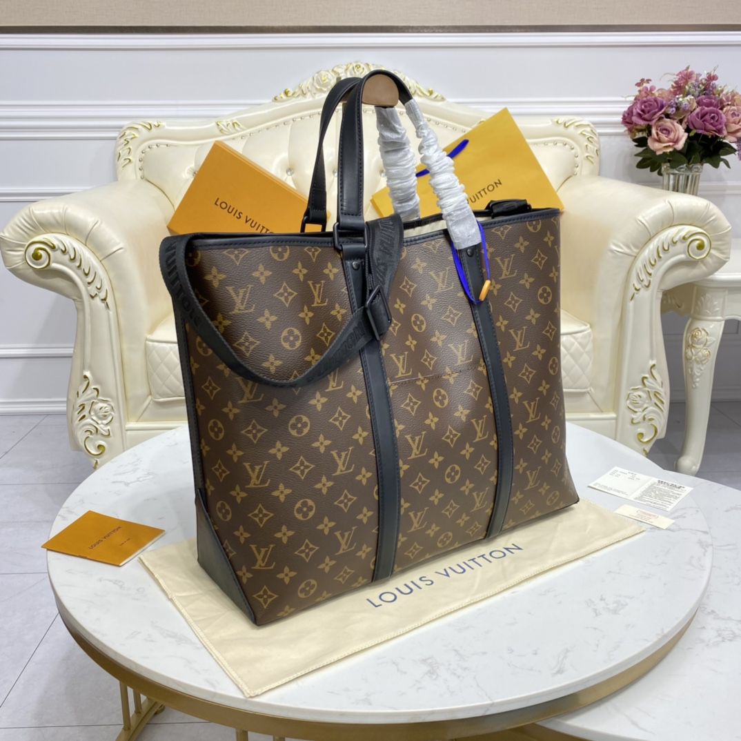 #m45733 l**is V*t*n monogram macassar week-end tote gm