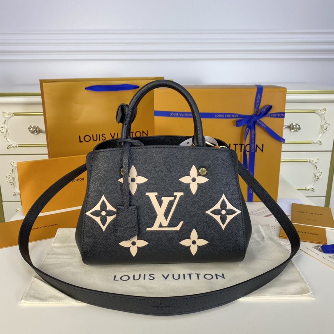 #m45778 l**is V*t*n monogram motif montaigne bb-black