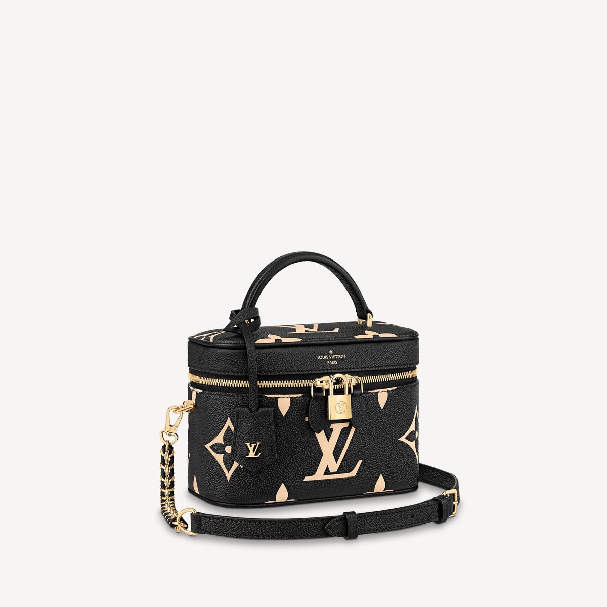 #m45780 l**is V*t*n giant monogram vanity pm-black/cream