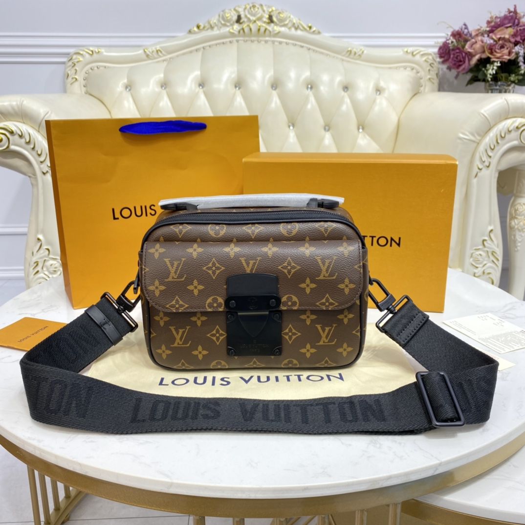 #m45806 l**is V*t*n monogram macassar s lock messenger