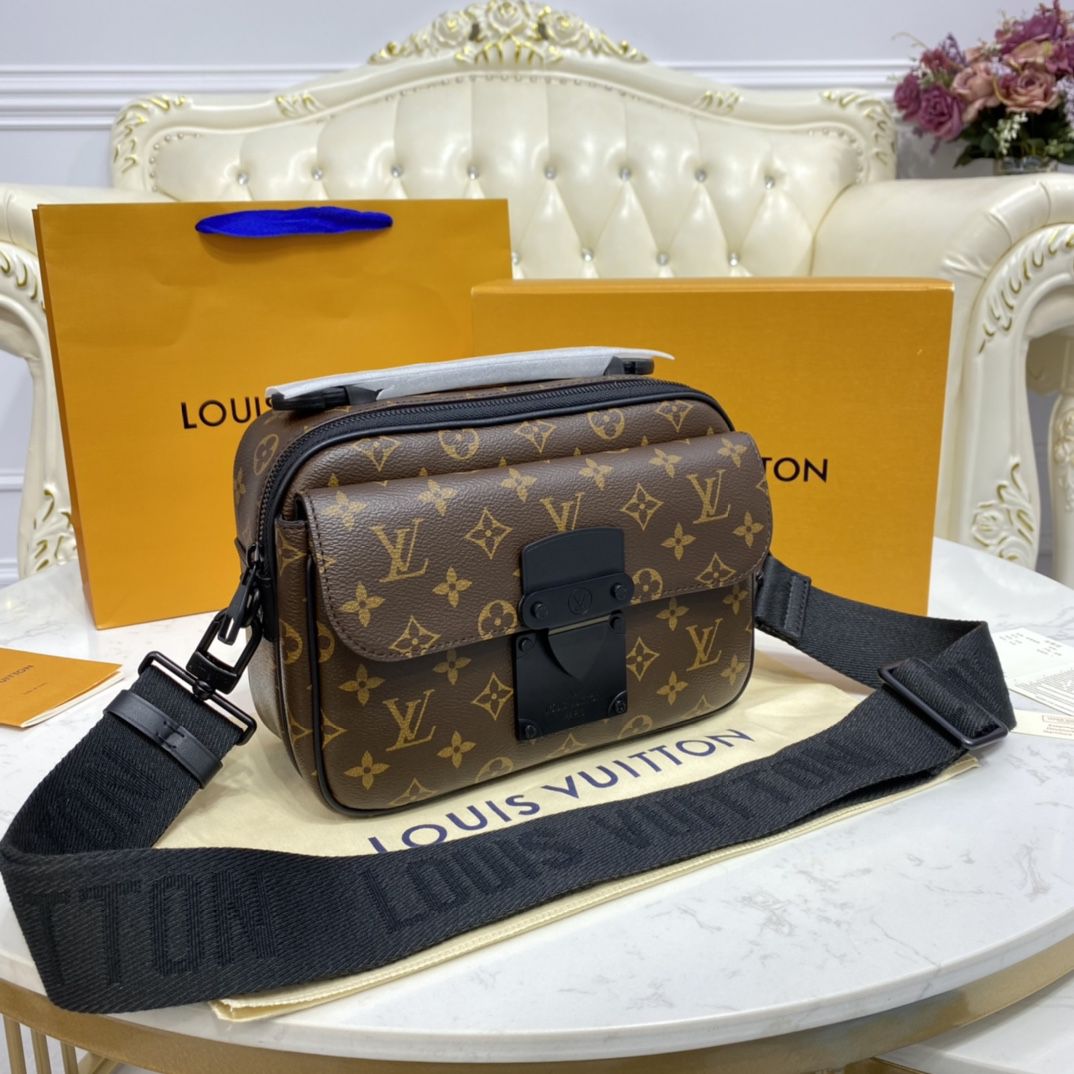 #m45806 l**is V*t*n monogram macassar s lock messenger