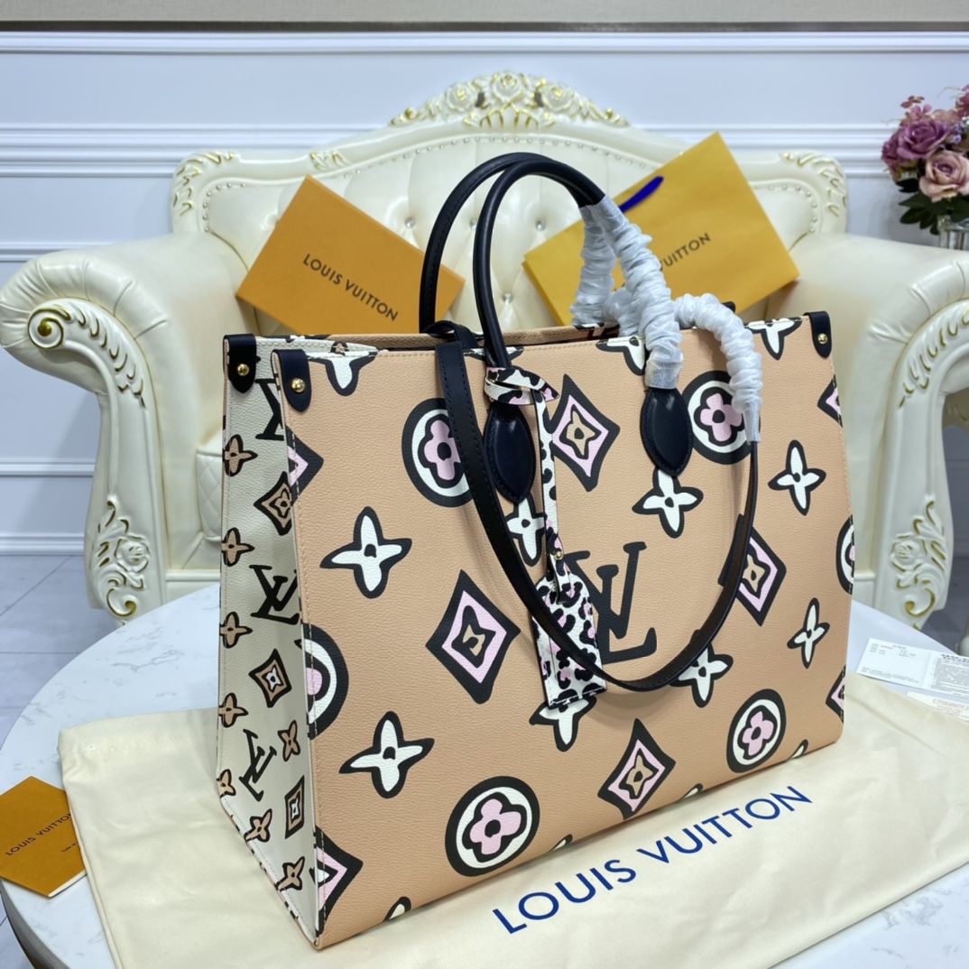 #m45814 l**is V*t*n monogram coated onthego gm tote bag