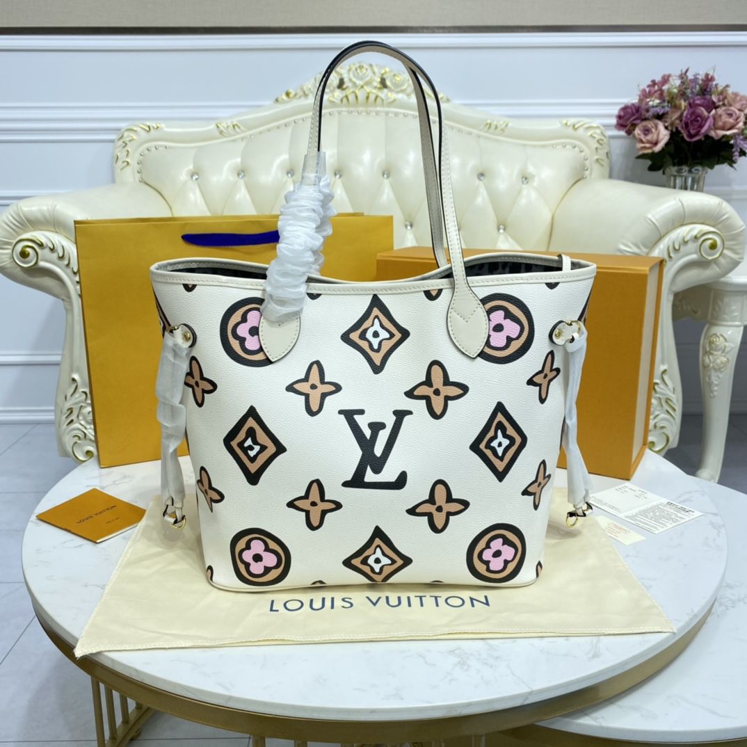 #m45819 l**is V*t*n monogram neverfull mm tote