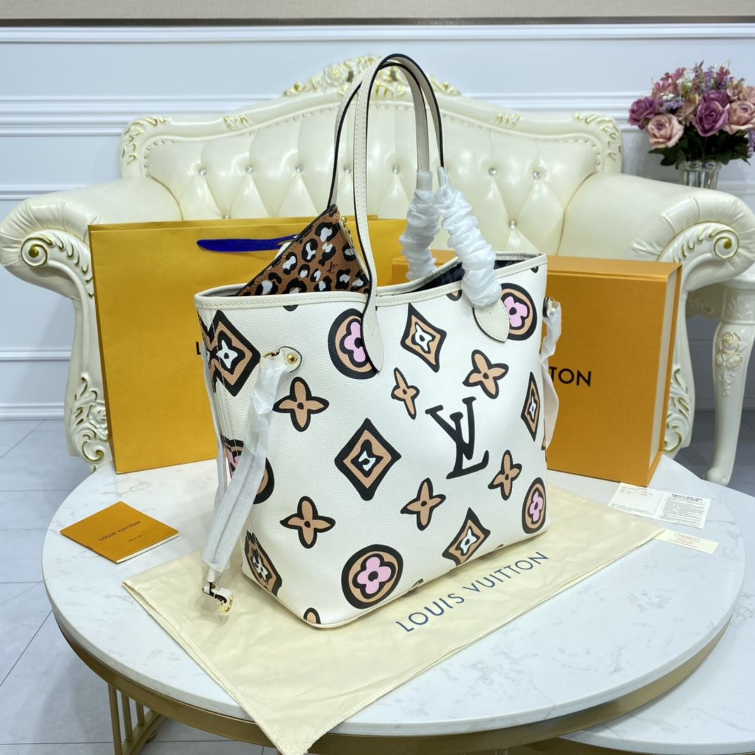 #m45819 l**is V*t*n monogram neverfull mm tote