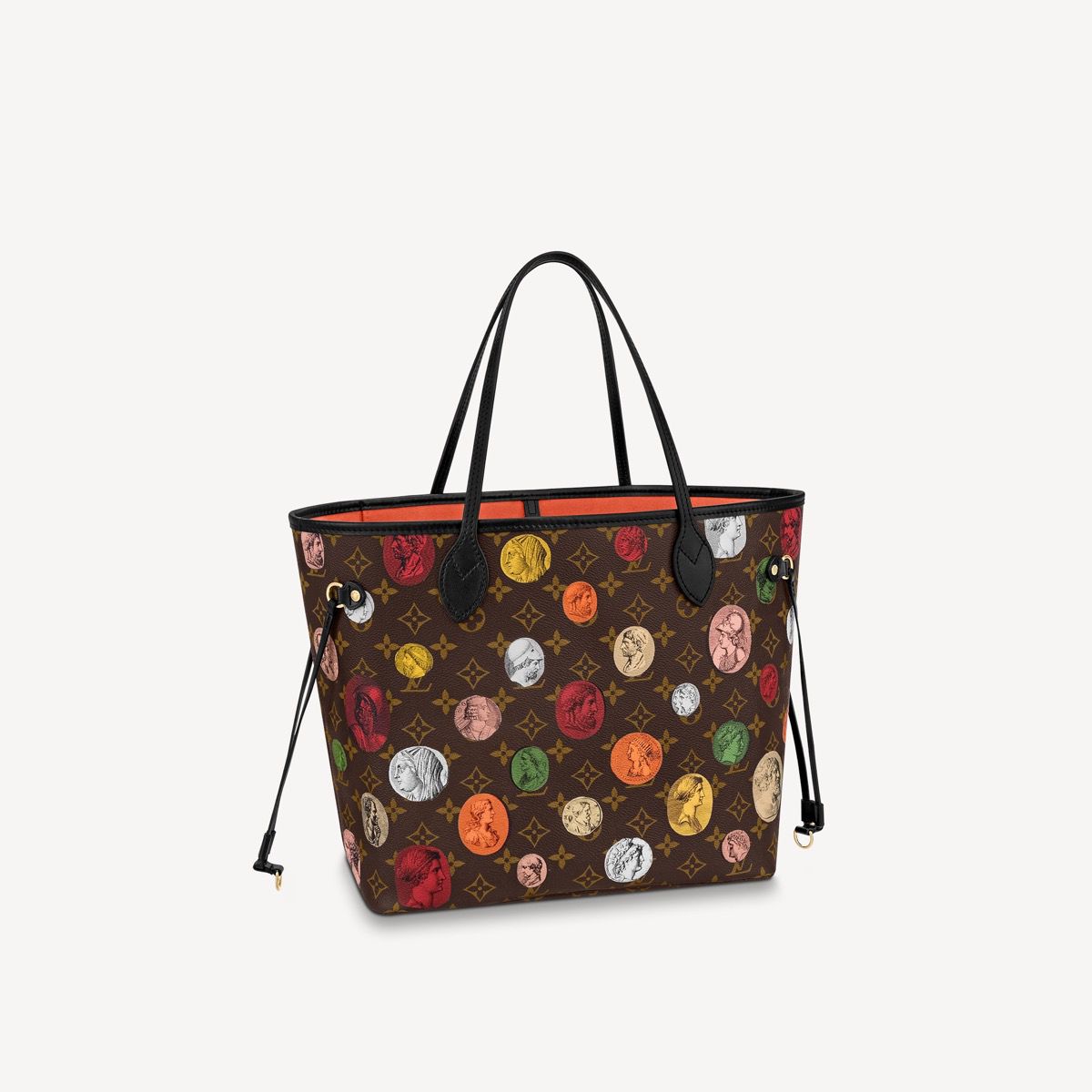 #m45923 l**is V*t*n lvxfornasetti monogram cameo neverfull mm tote bag
