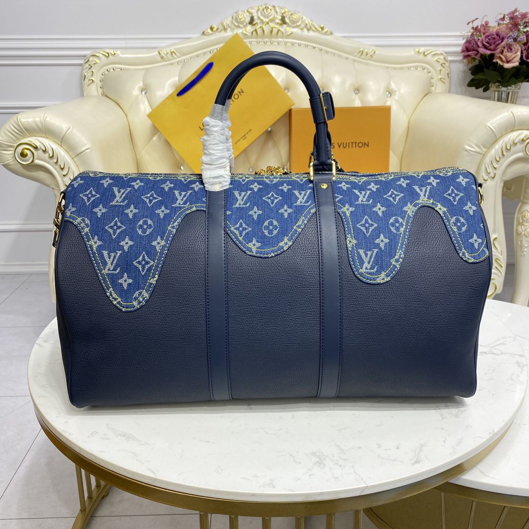 #m45975 l**is V*t*n nigo's monogram drip keepall bandoulière 50