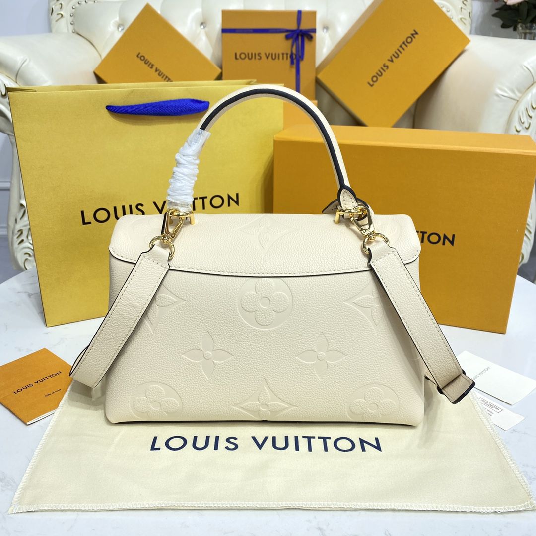 #m45976 l**is V*t*n monogram empreinte madeleine mm handbag-cream