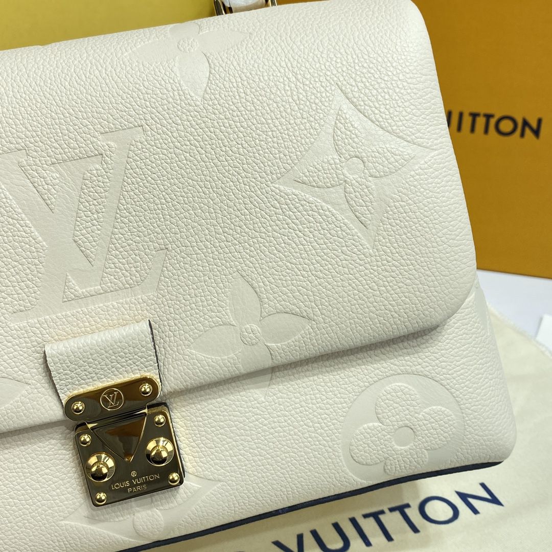 #m45976 l**is V*t*n monogram empreinte madeleine mm handbag-cream