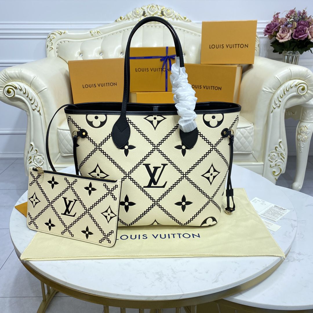 #m46039 l**is V*t*n monogram empreinte neverfull mm tote bag