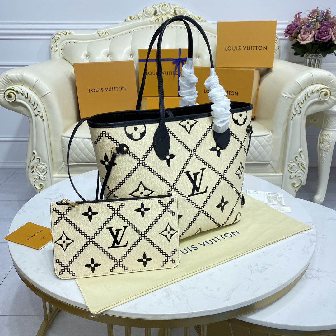 #m46039 l**is V*t*n monogram empreinte neverfull mm tote bag
