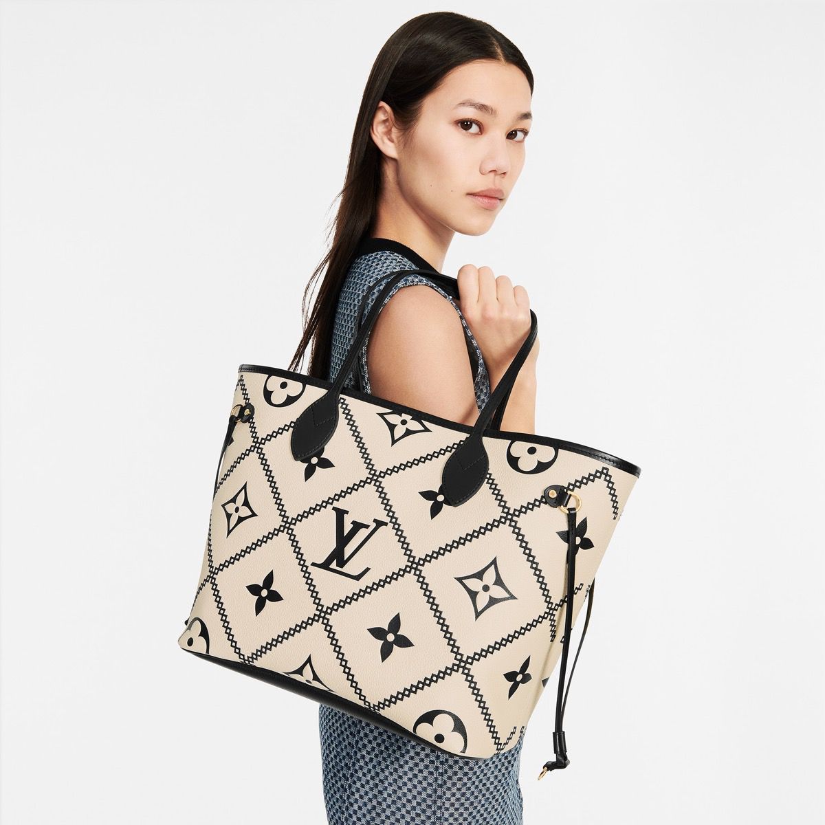 #m46039 l**is V*t*n monogram empreinte neverfull mm tote bag
