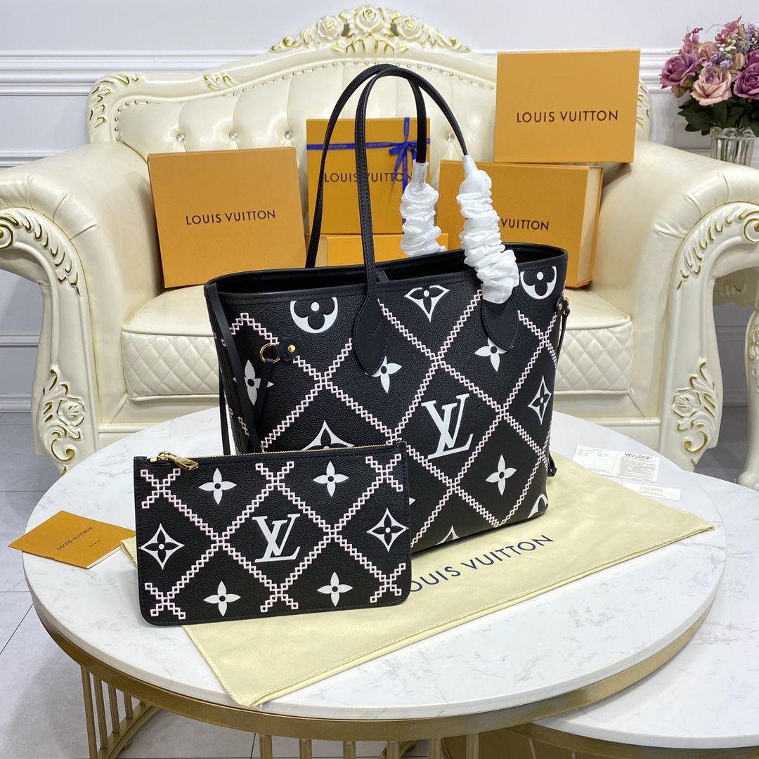 #m46040 l**is V*t*n monogram empreinte neverfull mm tote bag