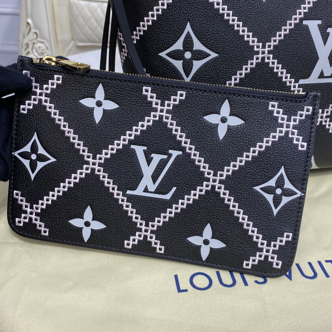 #m46040 l**is V*t*n monogram empreinte neverfull mm tote bag