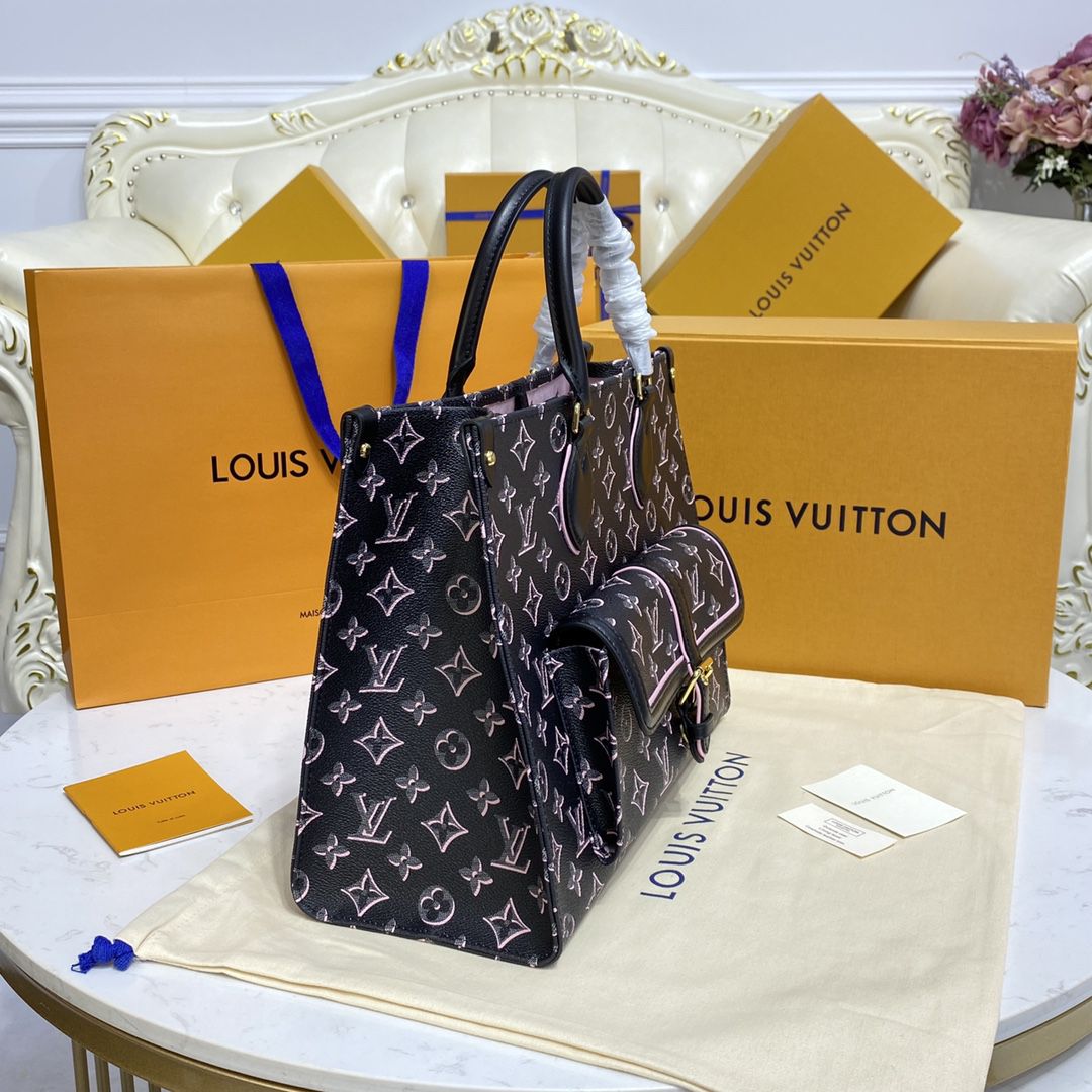 #m46154 l**is V*t*n monogram coated onthego mm tote bag