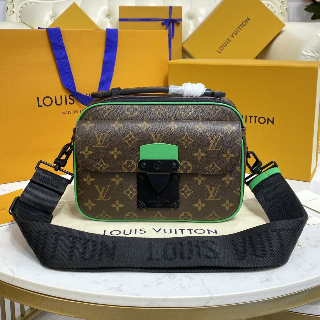 #m46246 l**is V*t*n monogram macassar s lock messenger
