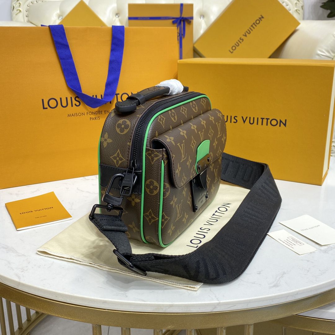 #m46246 l**is V*t*n monogram macassar s lock messenger