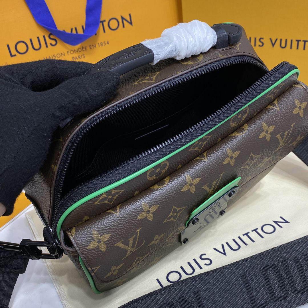 #m46246 l**is V*t*n monogram macassar s lock messenger
