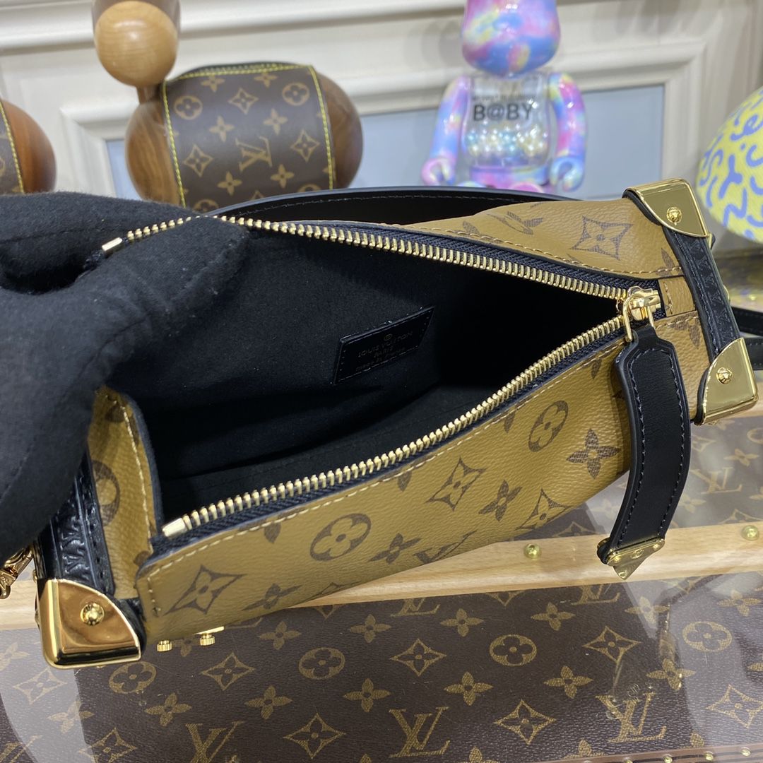#m46358-2 l**is V*t*n monogram canvas side trunk pm handbag
