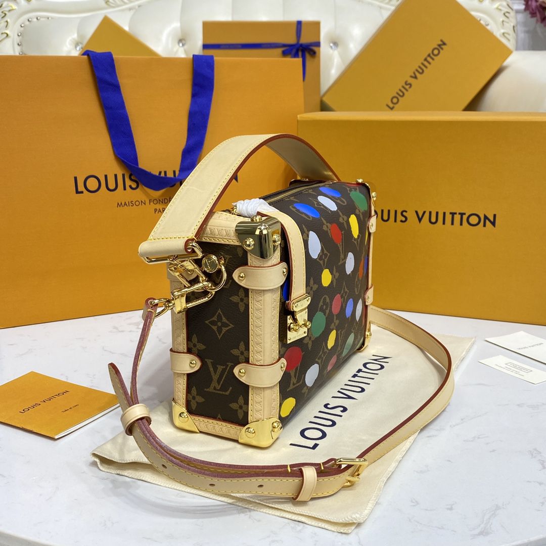 #m46396 l**is V*t*n x yayoi kusama lv x yk side trunk