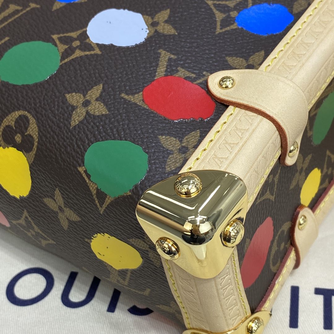 #m46396 l**is V*t*n x yayoi kusama lv x yk side trunk