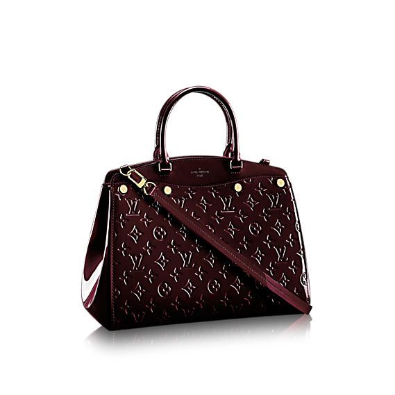 #m50597 l**is V*t*n 2015 monogram vernis brea mm handbag-amarante