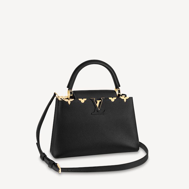 #m54663 l**is V*t*n taurillon capucines mm-black