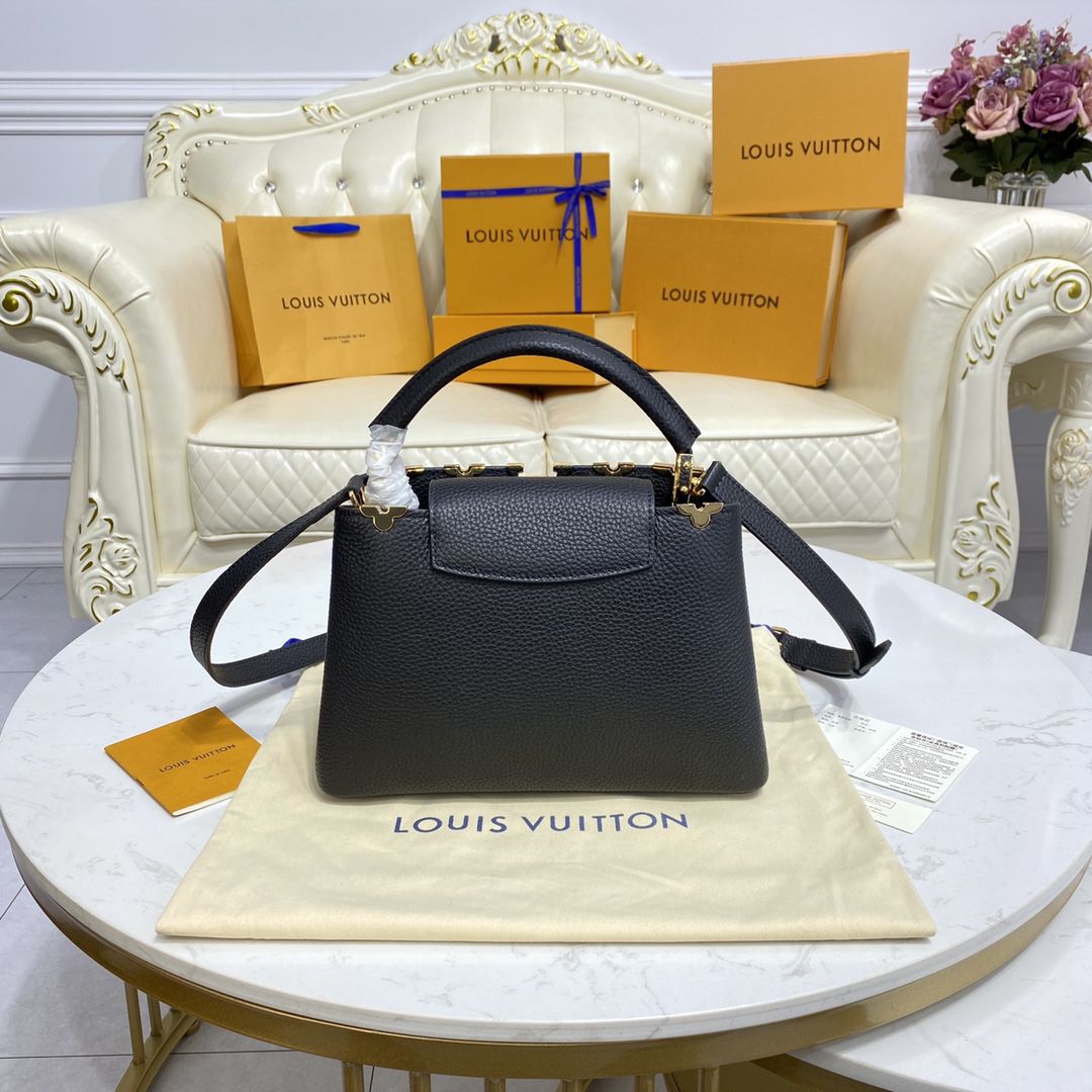 #m54663 l**is V*t*n taurillon capucines mm-black