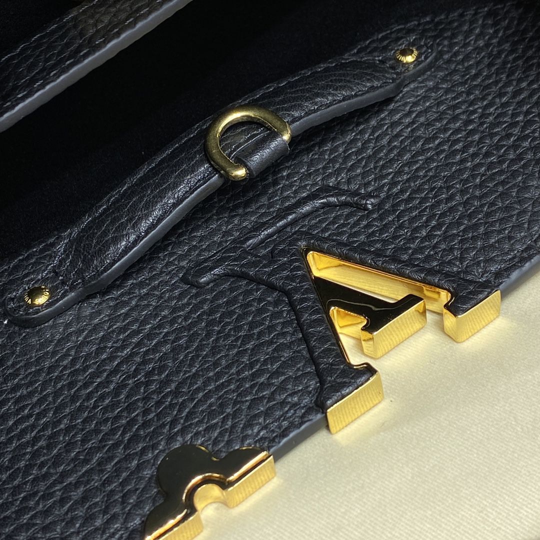#m54663 l**is V*t*n taurillon capucines mm-black