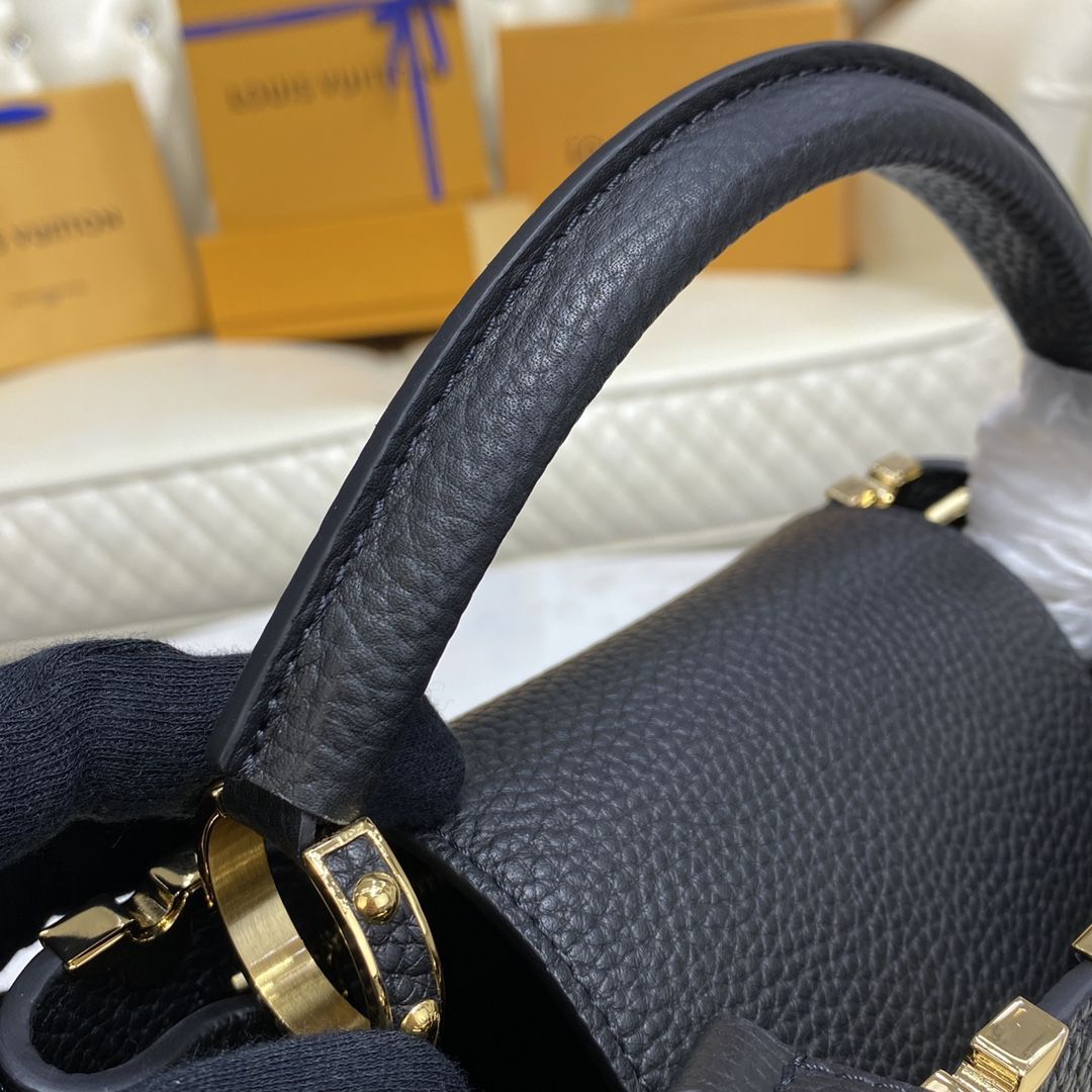 #m54663 l**is V*t*n taurillon capucines mm-black