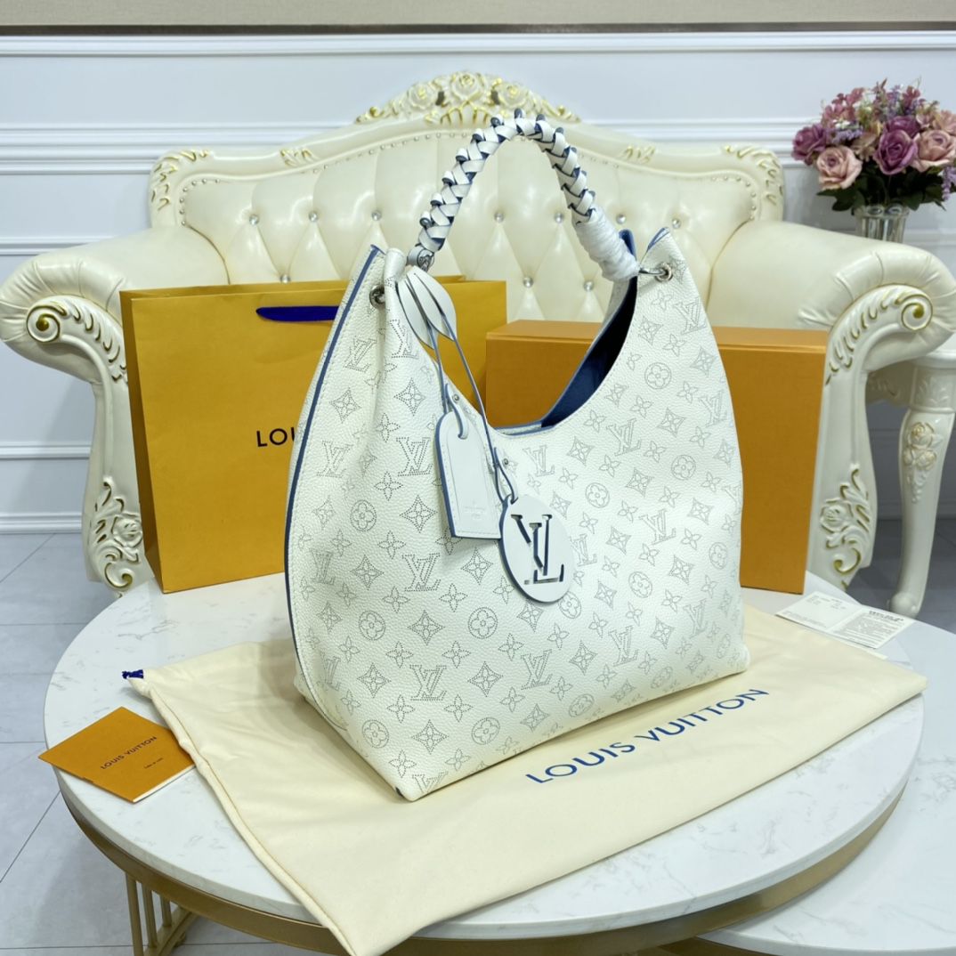 #m57572 l**is V*t*n monogram mahina carmel hobo bag