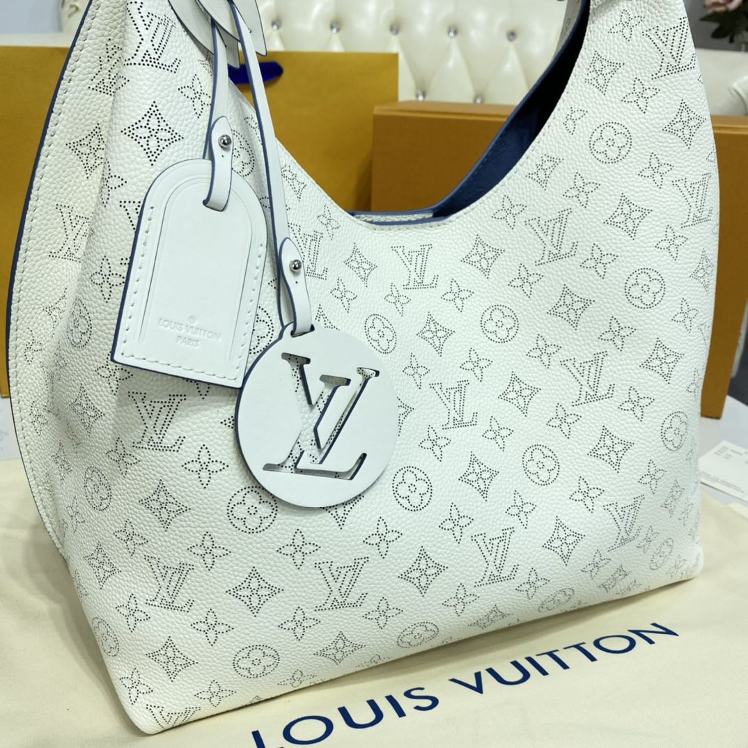 #m57572 l**is V*t*n monogram mahina carmel hobo bag