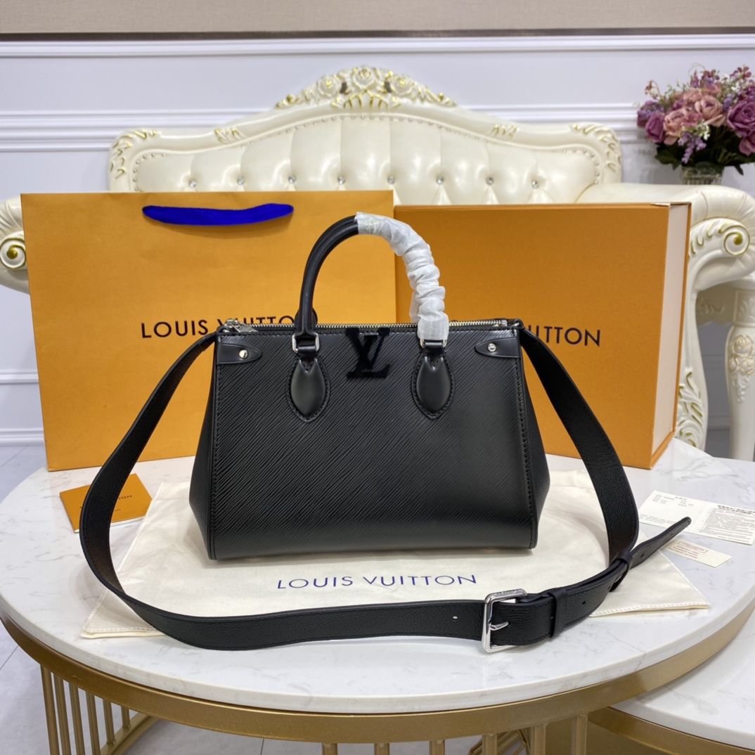 #m57680 l**is V*t*n epi grained grenelle tote pm-black