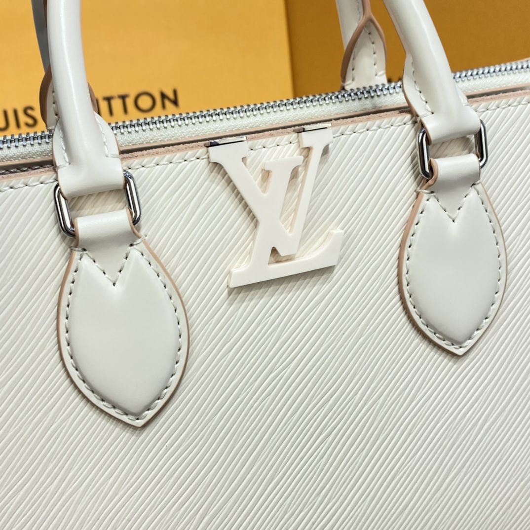 #m57681 l**is V*t*n epi grained grenelle tote pm-white