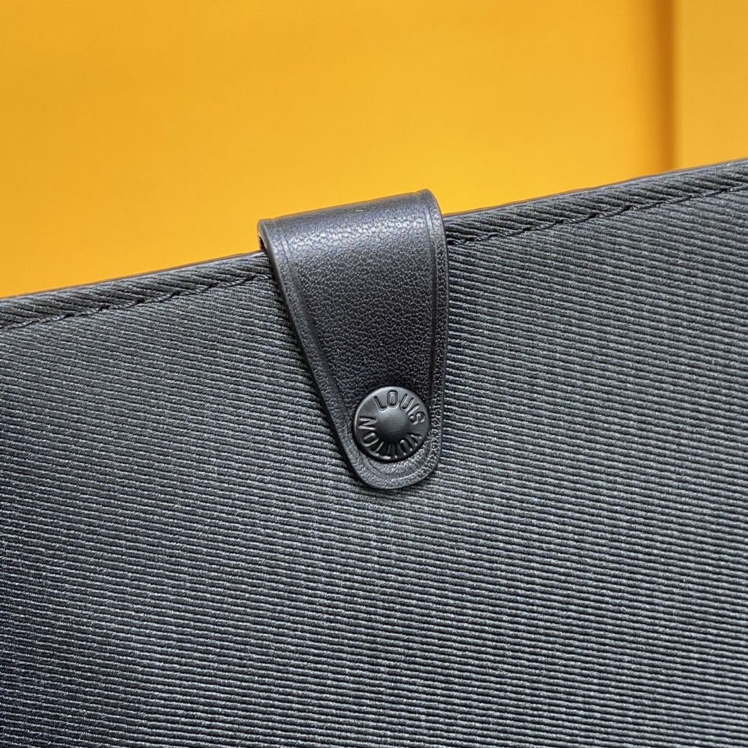 #m55700 l**is V*t*n monogram embossed black-on-black soft trunk bag
