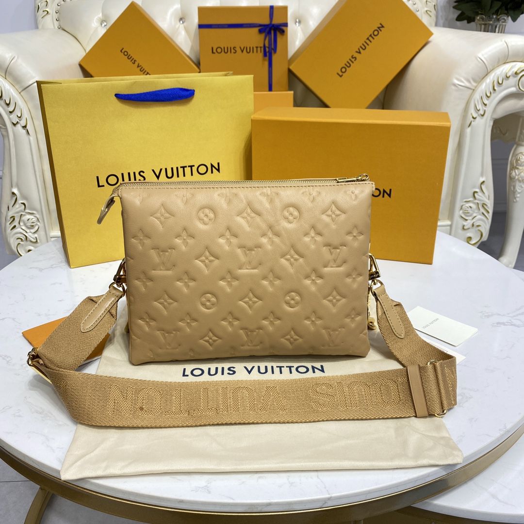 #m57791 l**is V*t*n monogram embossed puffy coussin pm handbag