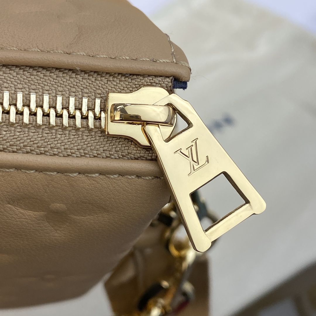 #m57791 l**is V*t*n monogram embossed puffy coussin pm handbag