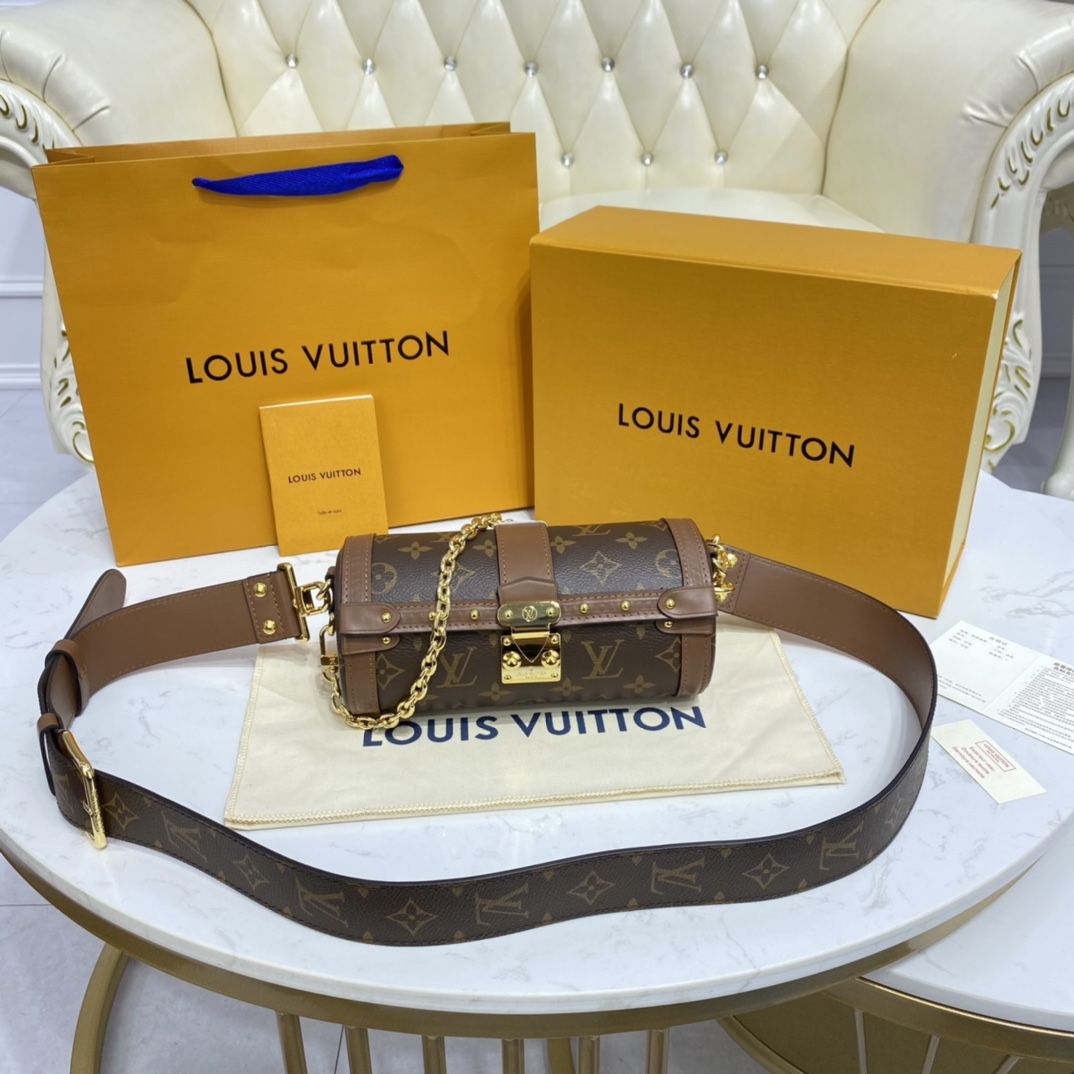 #m57835 l**is V*t*n monogram canvas papillon trunk handbag