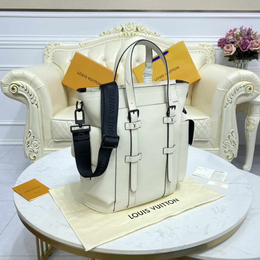 #m58477 l**is V*t*n white taurillon christopher backpack