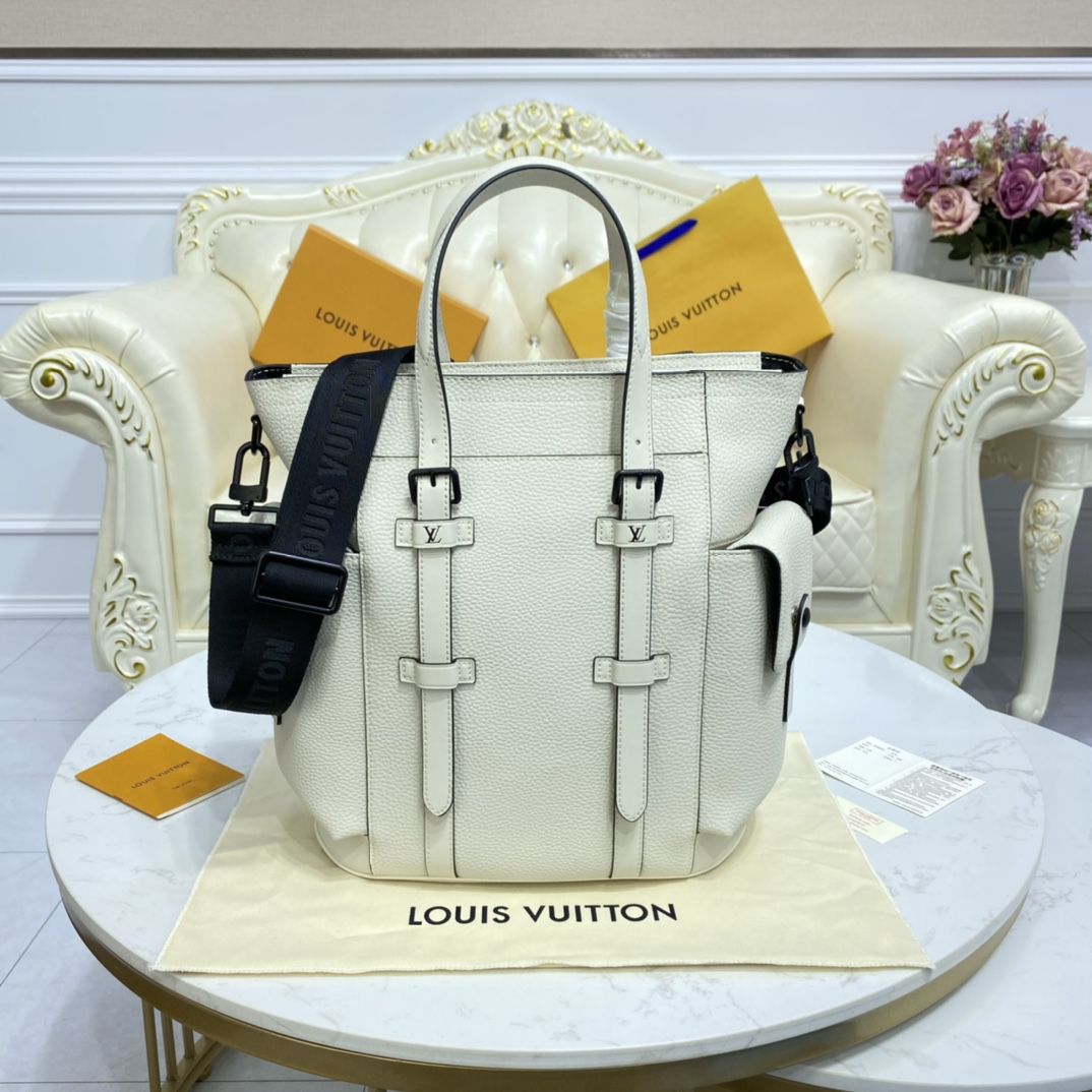 #m58477 l**is V*t*n white taurillon christopher backpack