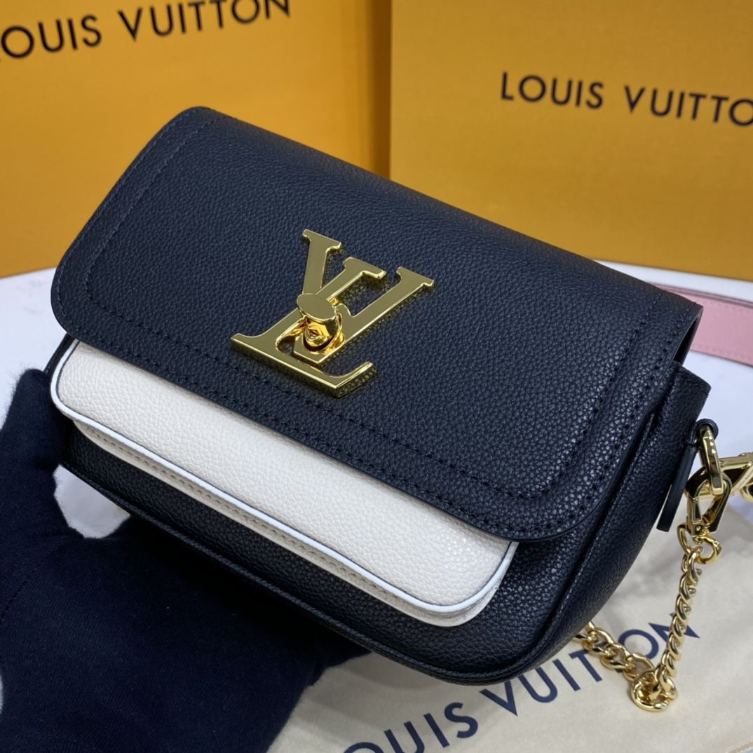 #m58557 l**is V*t*n grained calf leather lockme tender