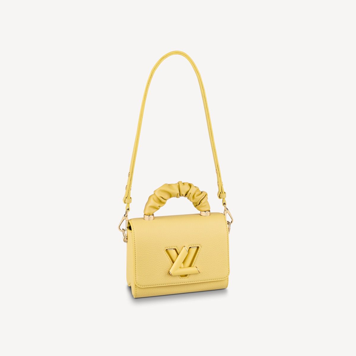 #m58571 l**is V*t*n taurillon leather twist pm-yellow